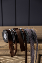 Load image into Gallery viewer, BROWN SATIN HOLIDAY RIBBON