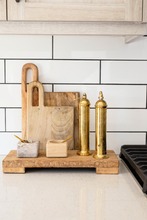 Load image into Gallery viewer, TRIVET RISER RECLAIMED ELM WOOD