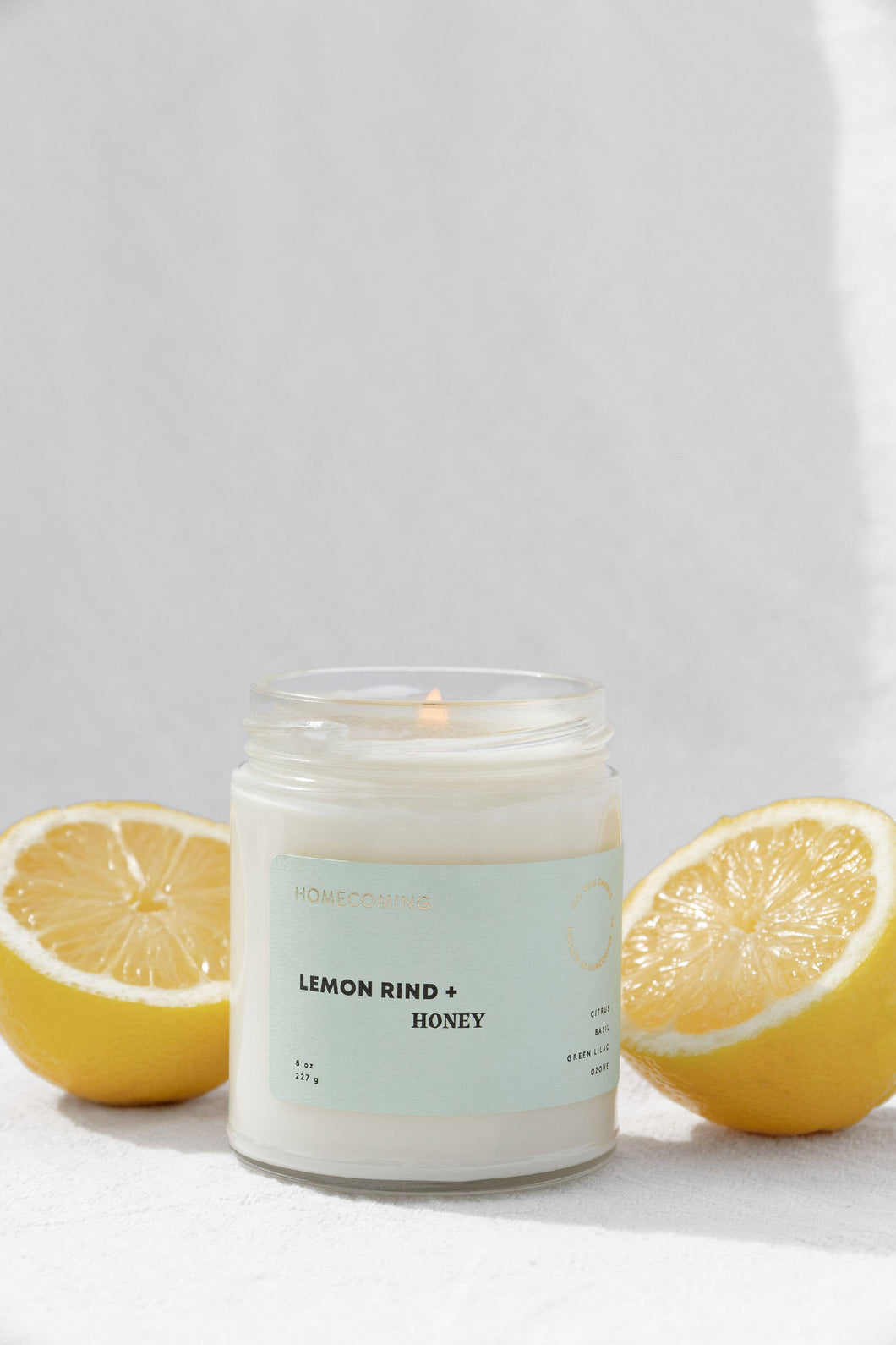 LEMON RIND + HONEY SOY WAX CANDLE