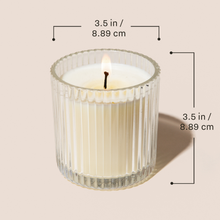Load image into Gallery viewer, HELLO FALL FLUTED RIBBED SOY CANDLE
