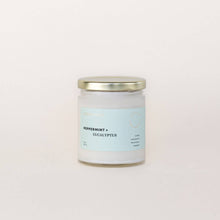 Load image into Gallery viewer, PEPPERMINT + EUCALYPTUS SOY WAX CANDLE
