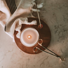 Load image into Gallery viewer, HELLO FALL FLUTED RIBBED SOY CANDLE
