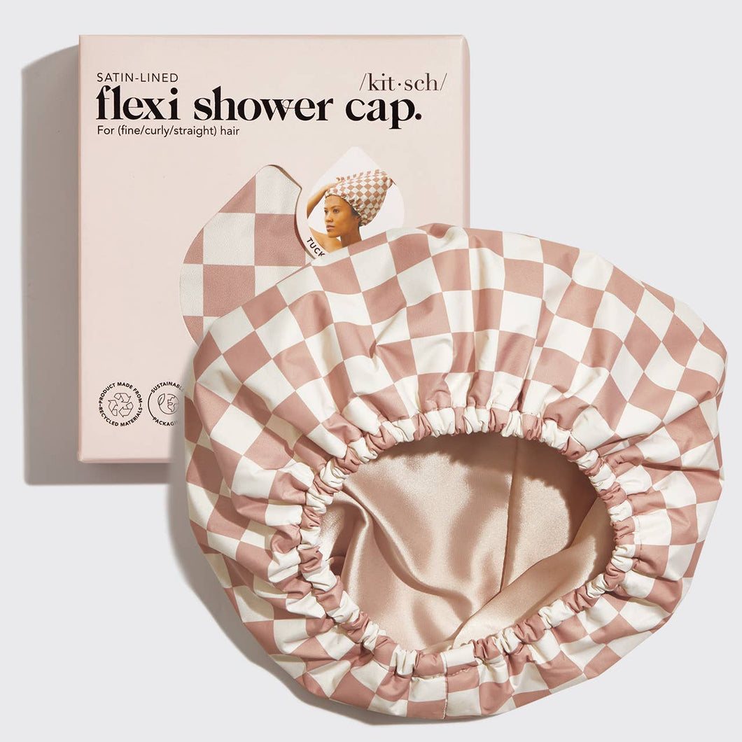 KIT-SCH SATIN LINED FLEXI SHOWER CAP