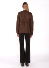Load image into Gallery viewer, CHLOE CHOCOLATE CABLE KNIT
