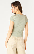 Load image into Gallery viewer, SAGE RIBBED TEE

