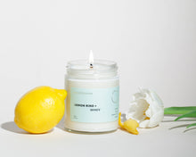 Load image into Gallery viewer, LEMON RIND + HONEY SOY WAX CANDLE
