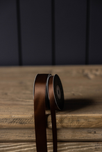 Load image into Gallery viewer, BROWN SATIN HOLIDAY RIBBON
