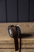 Load image into Gallery viewer, BROWN SATIN HOLIDAY RIBBON
