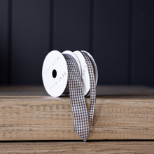 Load image into Gallery viewer, GINGHAM OLIVE HOLIDAY RIBBON

