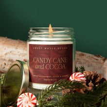 Load image into Gallery viewer, CANDY CANE AND COCOA SOY CANDLE
