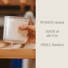 Load image into Gallery viewer, HELLO FALL FLUTED RIBBED SOY CANDLE
