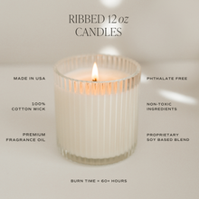 Load image into Gallery viewer, HELLO FALL FLUTED RIBBED SOY CANDLE
