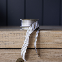 Load image into Gallery viewer, GINGHAM OLIVE HOLIDAY RIBBON
