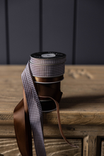 Load image into Gallery viewer, BROWN SATIN HOLIDAY RIBBON
