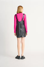 Load image into Gallery viewer, FAUX LEATHER PINAFORE DRESS
