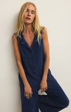 Load image into Gallery viewer, FIONA JERSEY DENIM JUMPSUIT
