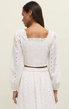Load image into Gallery viewer, BRIA COTTON EYELET TOP
