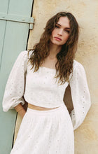 Load image into Gallery viewer, BRIA COTTON EYELET TOP
