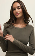 Load image into Gallery viewer, RENAE SLIB RIB LONG SLEEVE TOP
