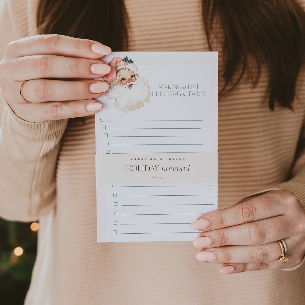 VINTAGE SANTA NOTEPAD