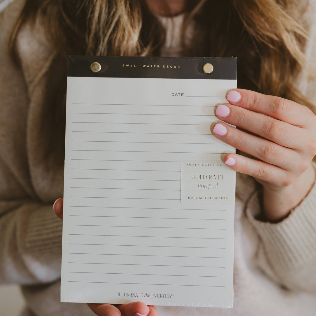 GOLD RIVET BASIC NOTEPAD
