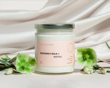 Load image into Gallery viewer, COCONUT MILK + SANTAL SOY WAX CANDLE
