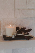 Load image into Gallery viewer, HELLO FALL FLUTED RIBBED SOY CANDLE
