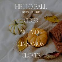 Load image into Gallery viewer, HELLO FALL SOY CANDLE
