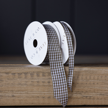 Load image into Gallery viewer, GINGHAM OLIVE HOLIDAY RIBBON
