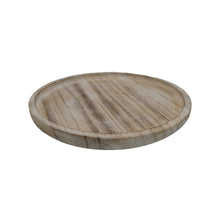 Load image into Gallery viewer, ROUND WOOD TRAY
