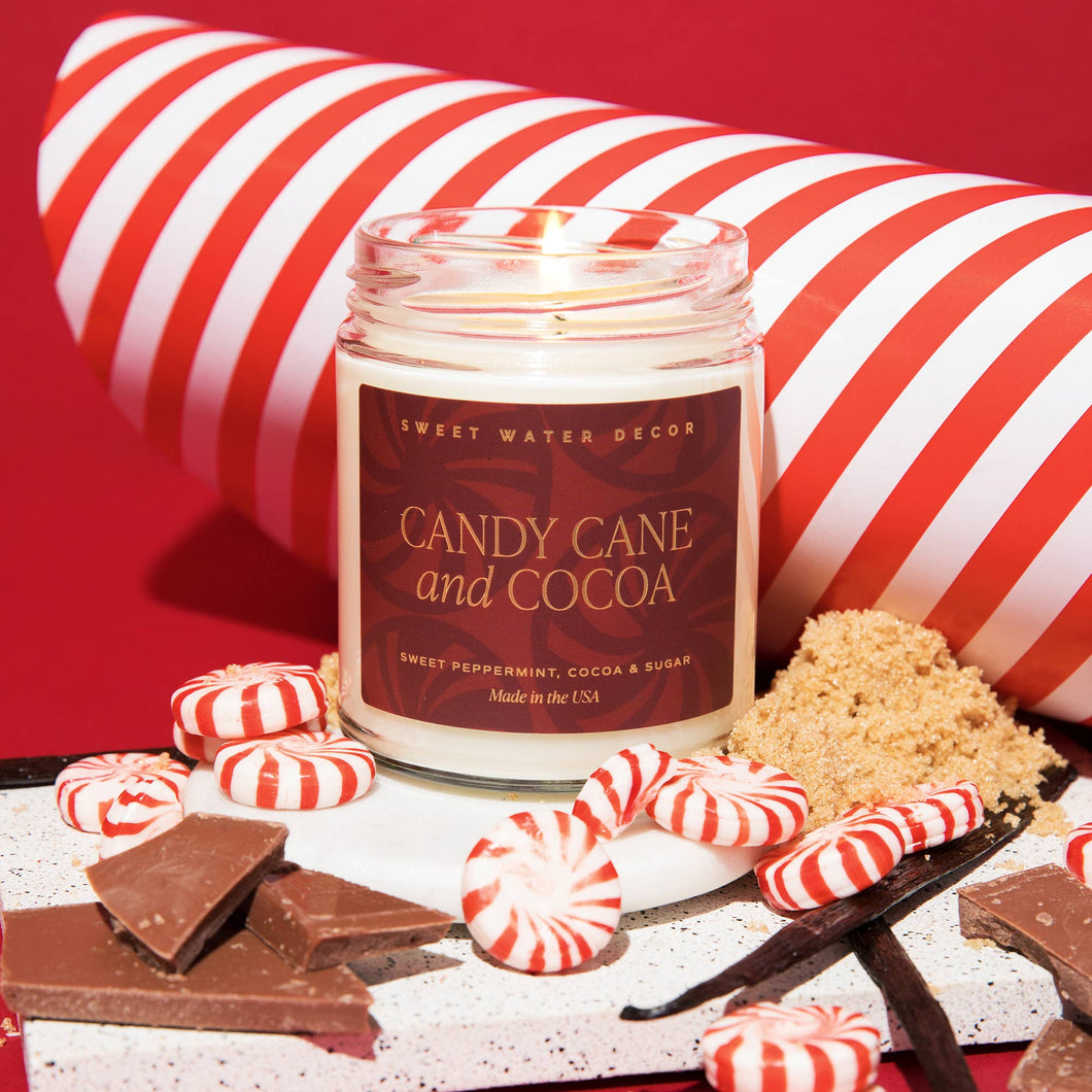 CANDY CANE AND COCOA SOY CANDLE