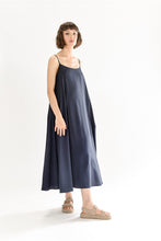 Load image into Gallery viewer, NAVY FLARE DRESS
