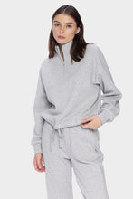Load image into Gallery viewer, HALF ZIP DRAWCORD SWEATER
