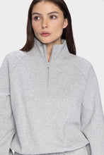 Load image into Gallery viewer, HALF ZIP DRAWCORD SWEATER
