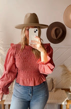 Load image into Gallery viewer, LILA SMOCK TOP
