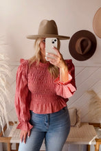 Load image into Gallery viewer, LILA SMOCK TOP
