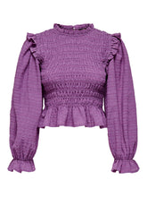 Load image into Gallery viewer, LILA SMOCK TOP
